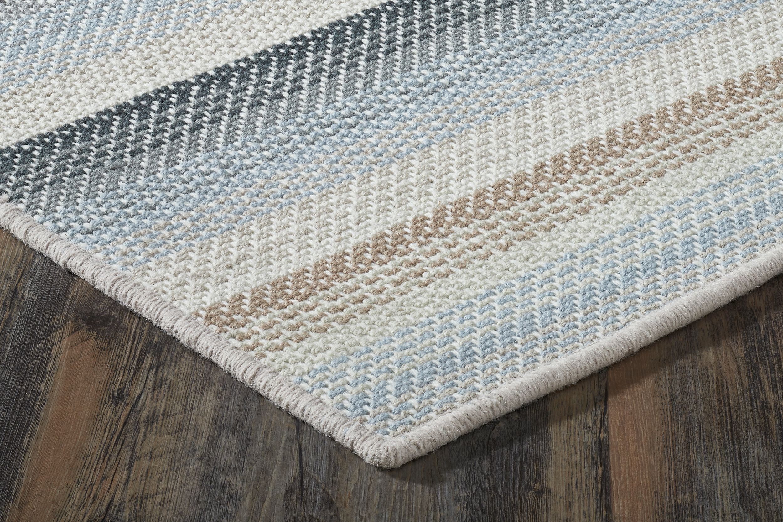 MISSONI Ostrow 100% Wool Striped Carpet