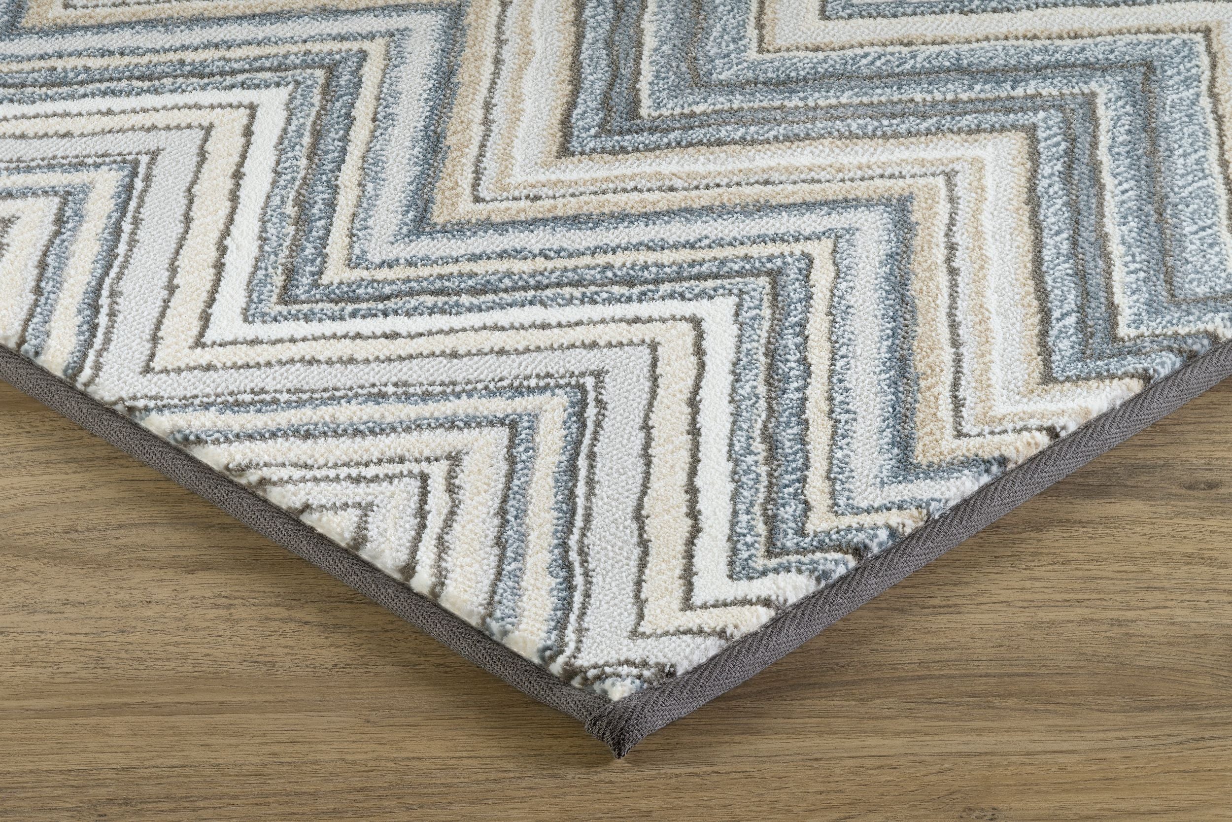 Carlo Medium Pile Tailored Wilton Carpet with Zigzag Pattern
