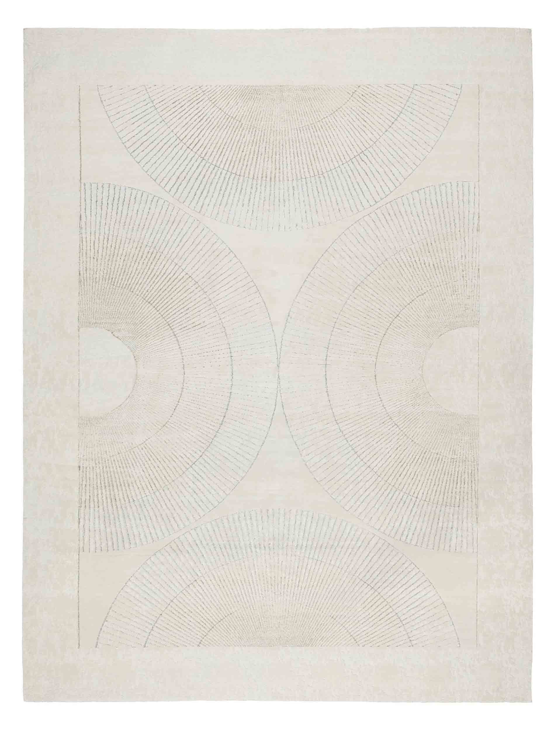 Ivory patterned rug