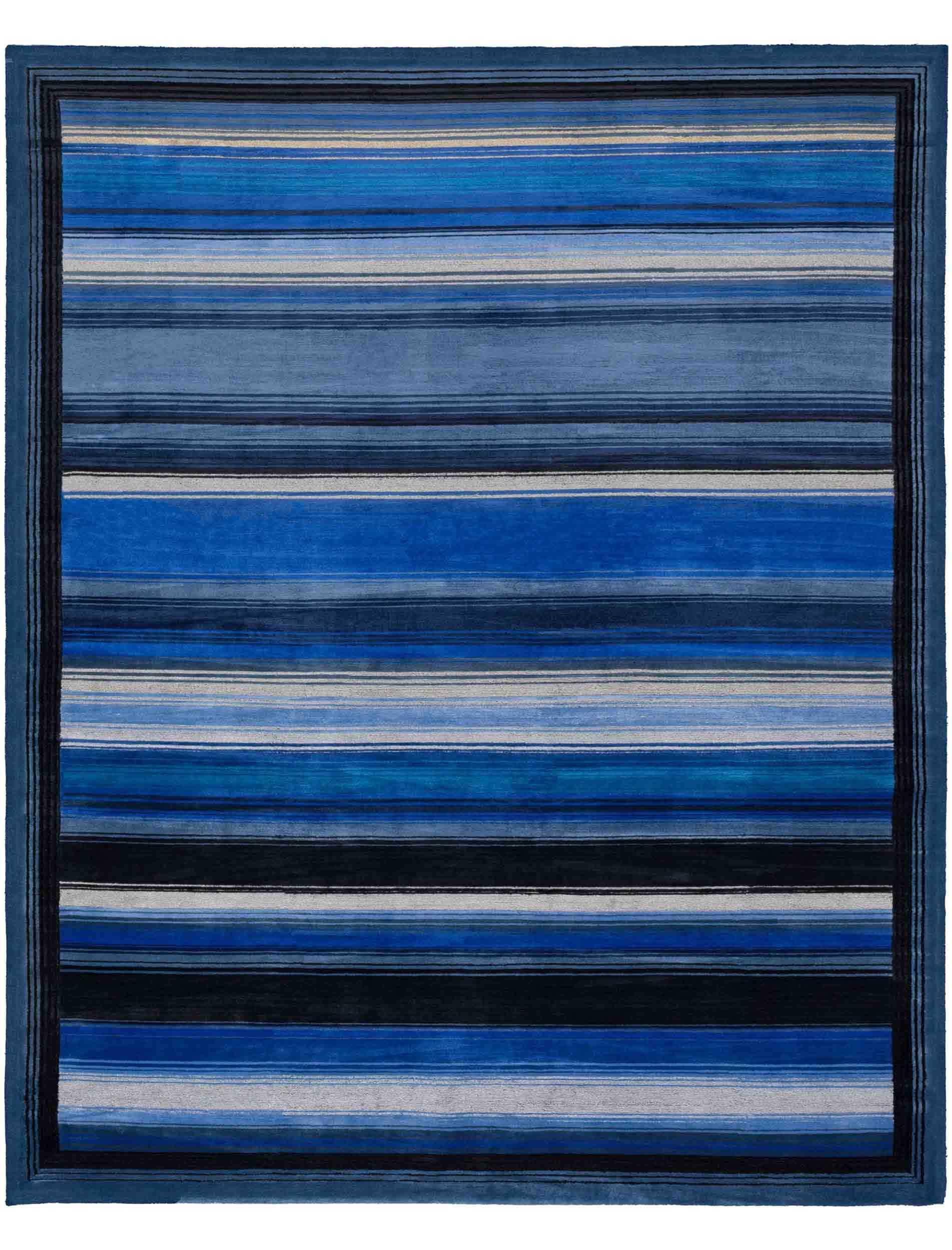 Blue striped rug from Missoni