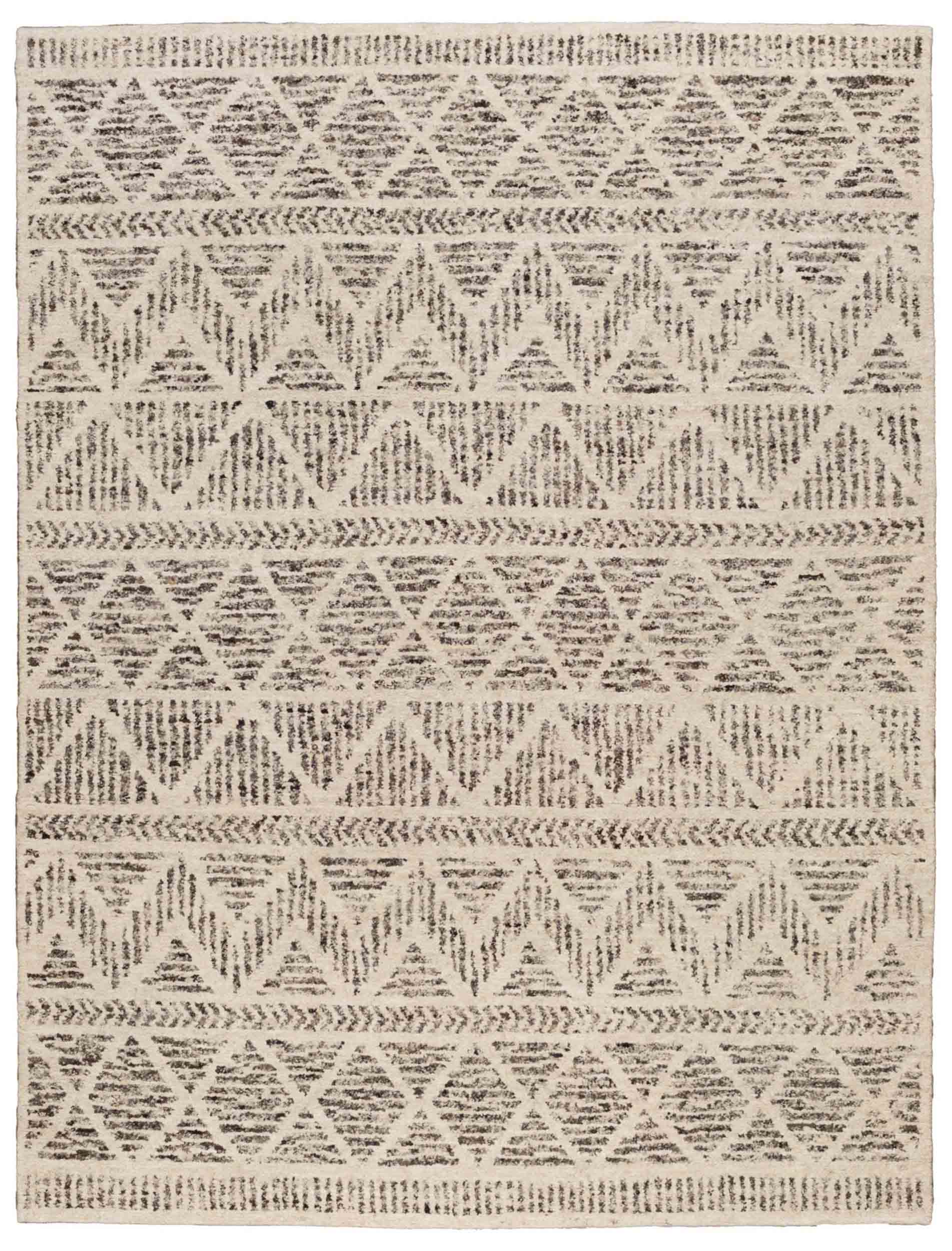 Tan Neutral Patterned Morrocan Rug