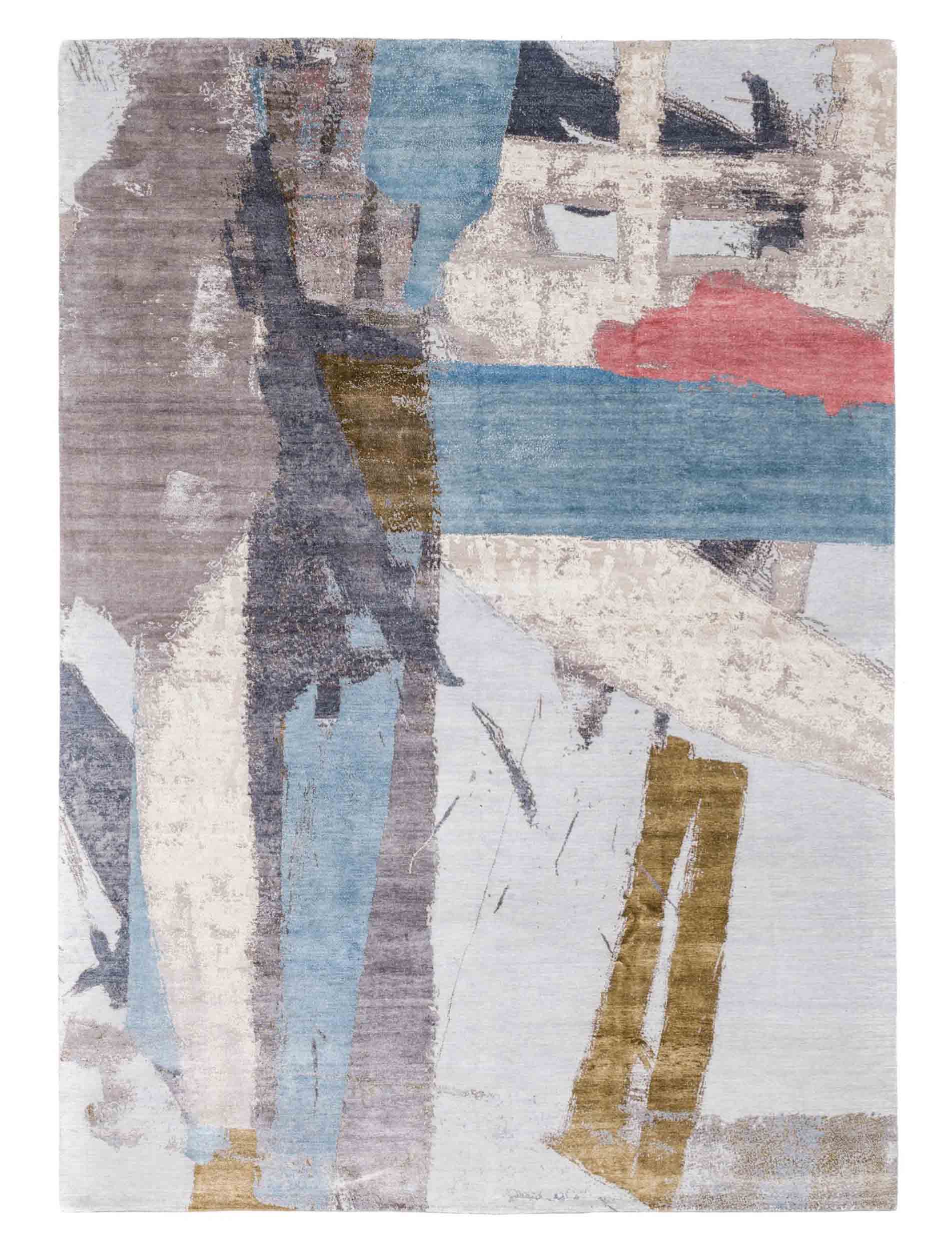 Multicolored Abstract Art Rug