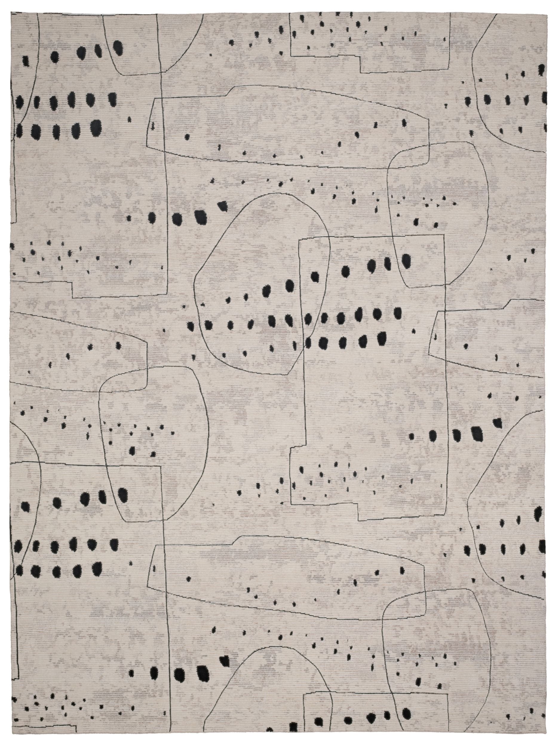 Markita Hand-Knotted 100% Wool Rug with Sophisticated Primitive Design
