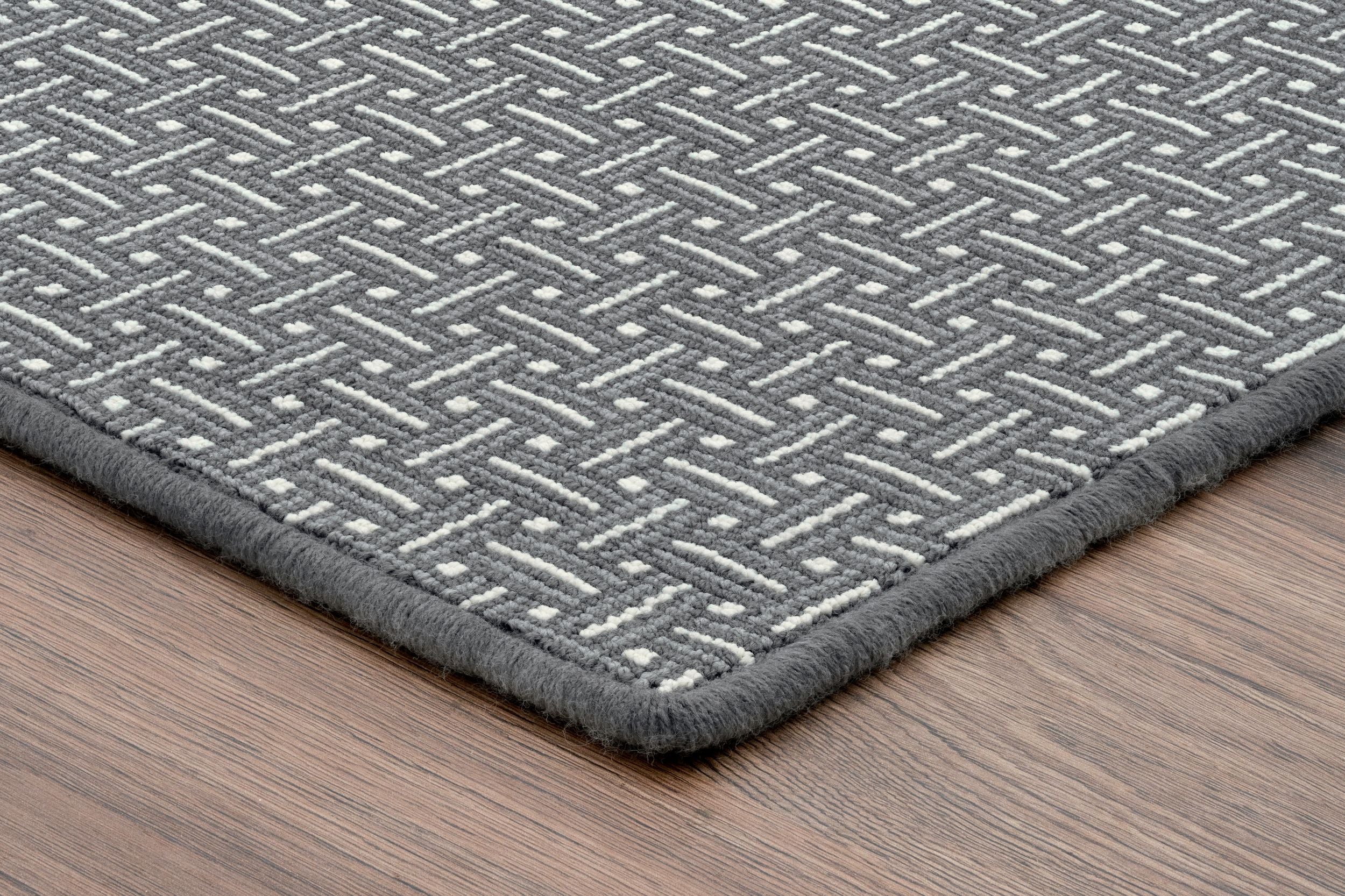 6' x 8' Sisal Outdoor Rug Black/Gray - Foss Floors