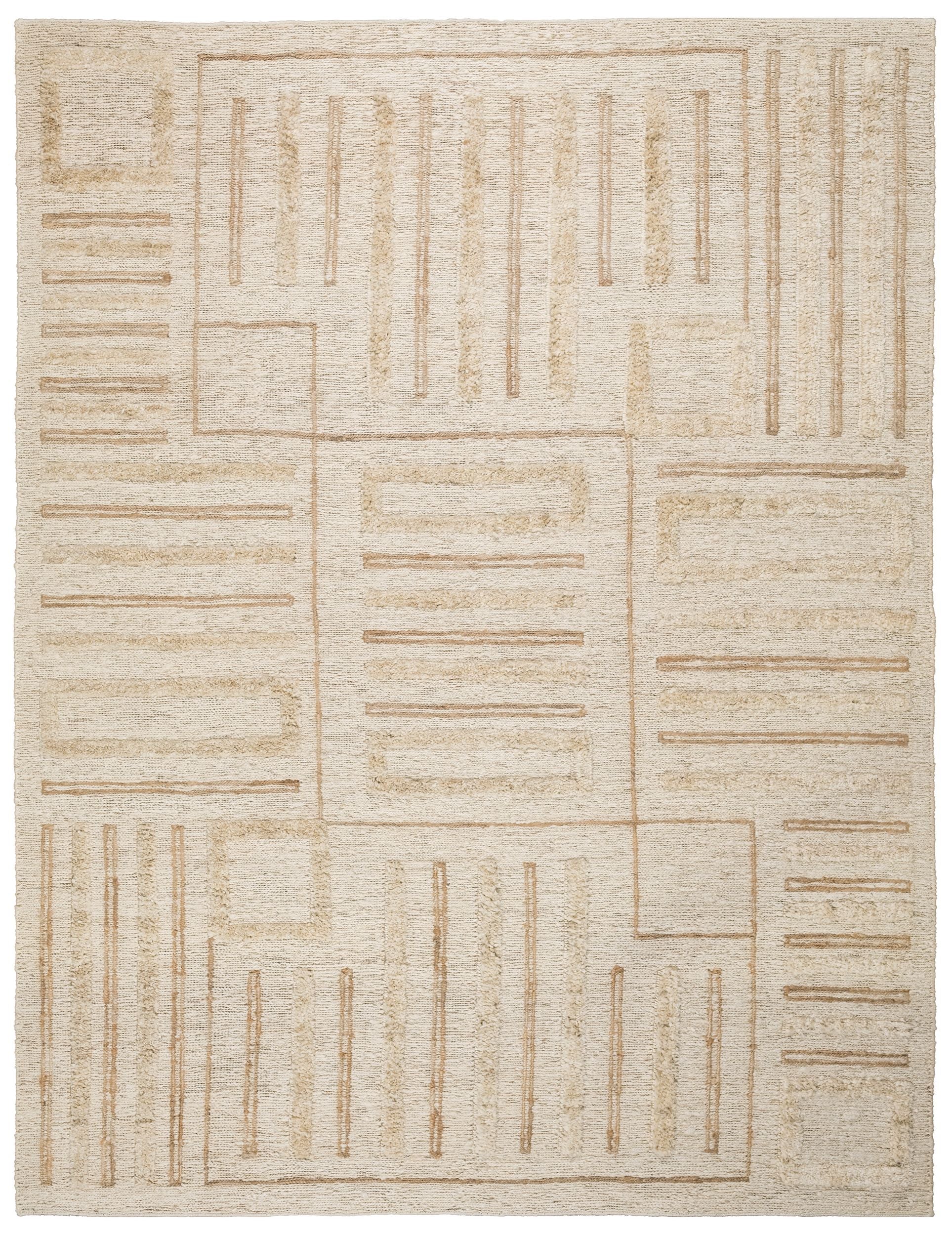 Full size STARK designer rug in earth tones 