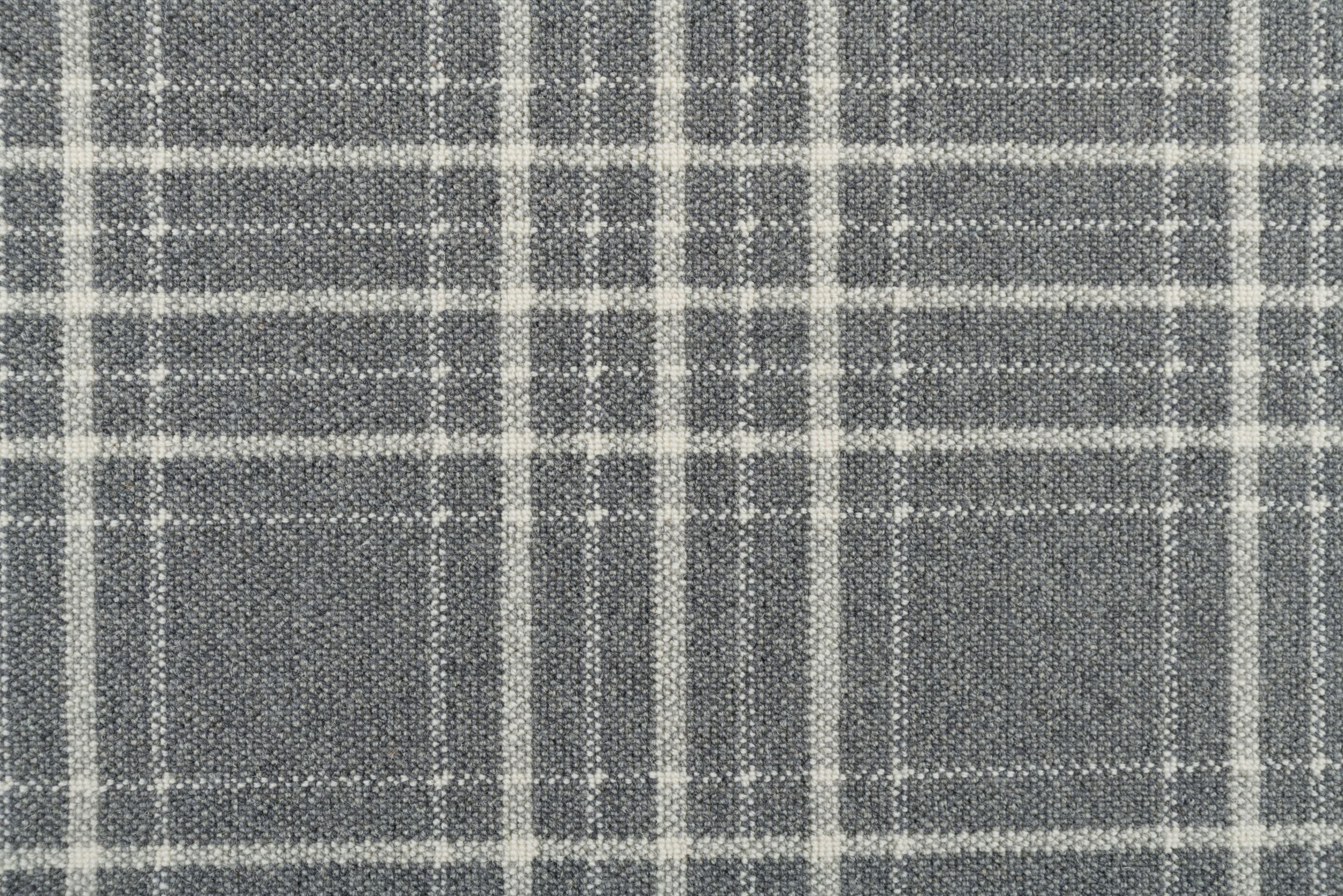 Keswick Tailored Wool Wilton Carpet with Plaid Design