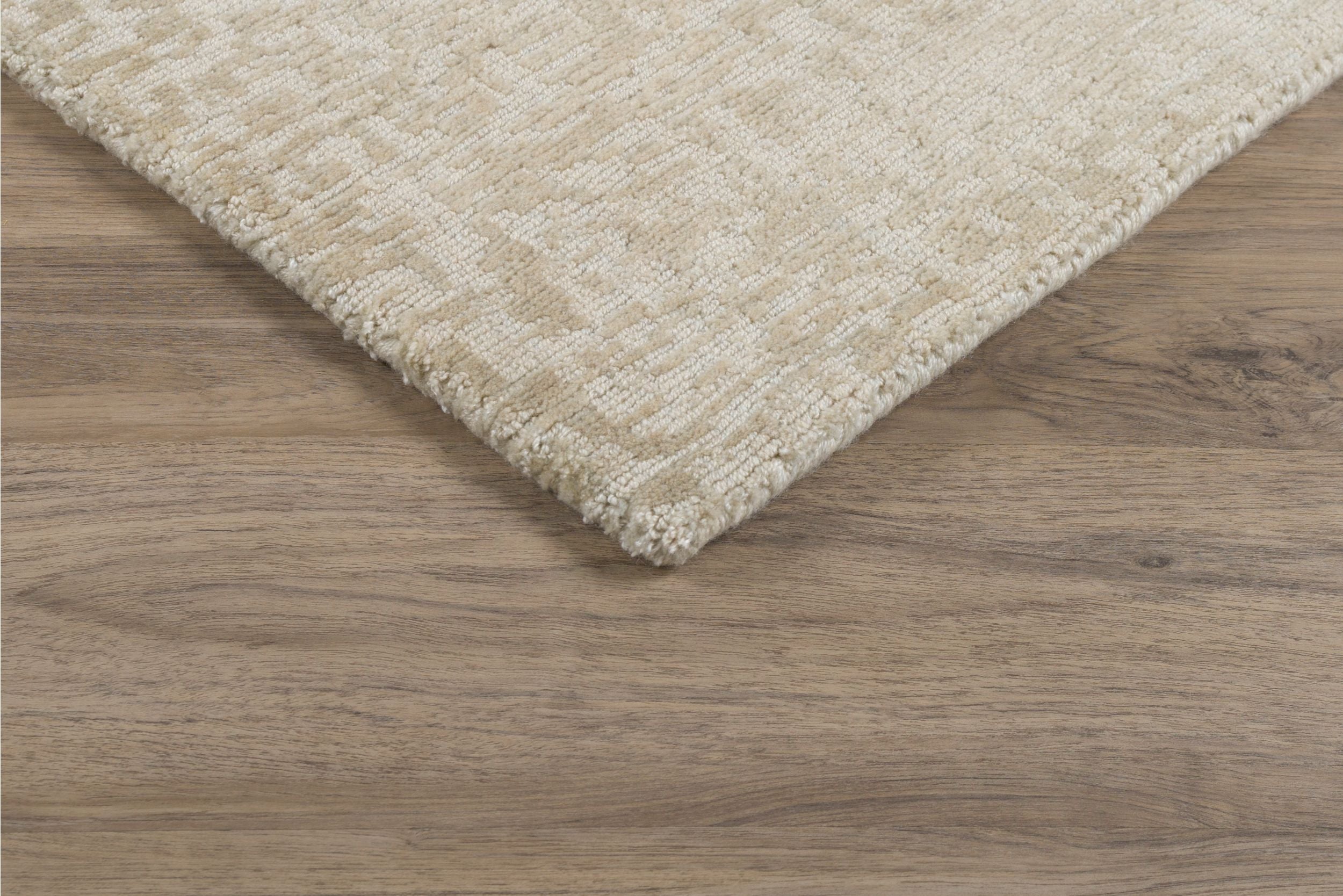 ラクトクリーム Cormack Hand-Loomed Abstract Carpet