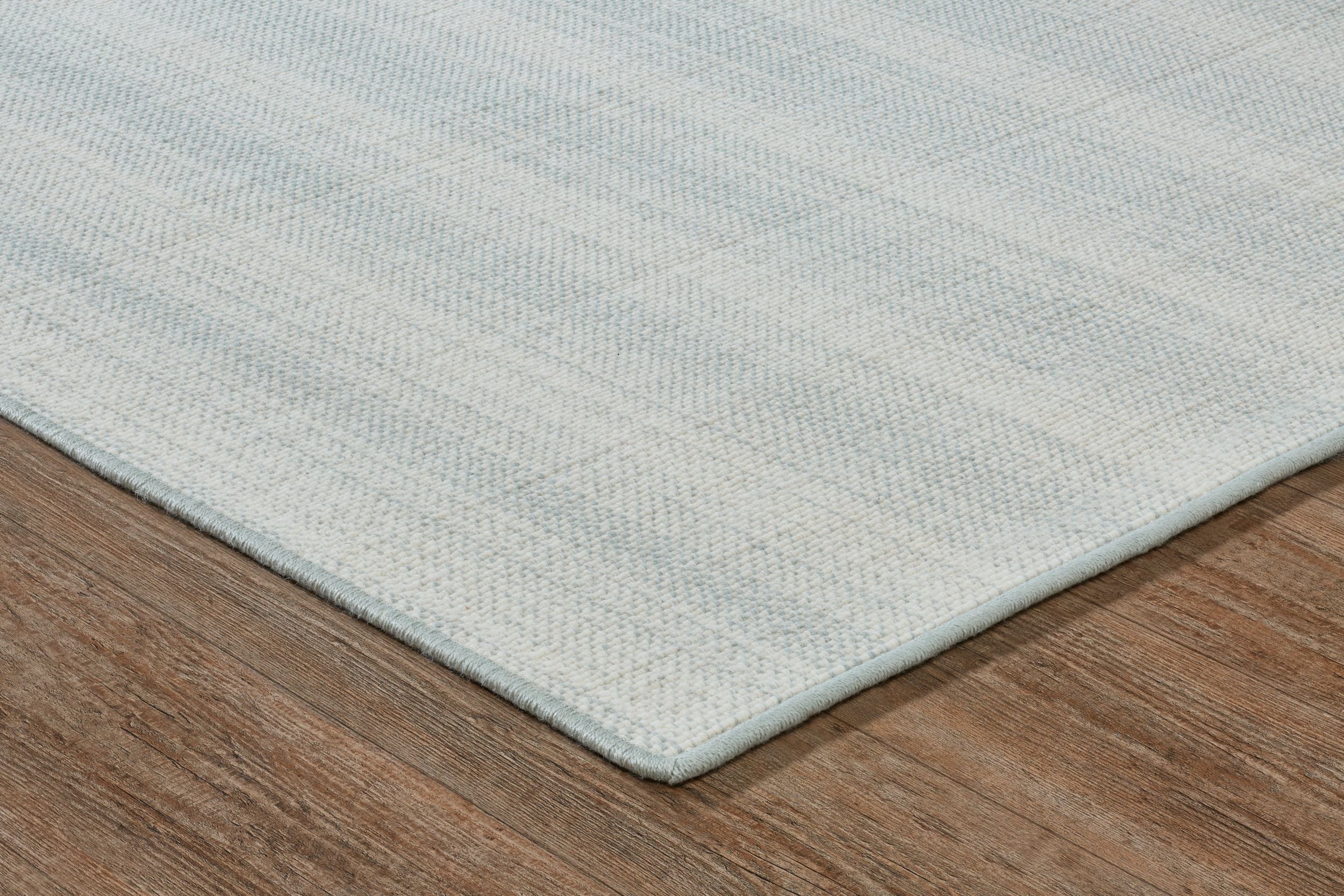 ［NEW］ハンドメイド 羊毛Tapestry Light gray×White Betsy 100% Wool Handmade Striped Carpet