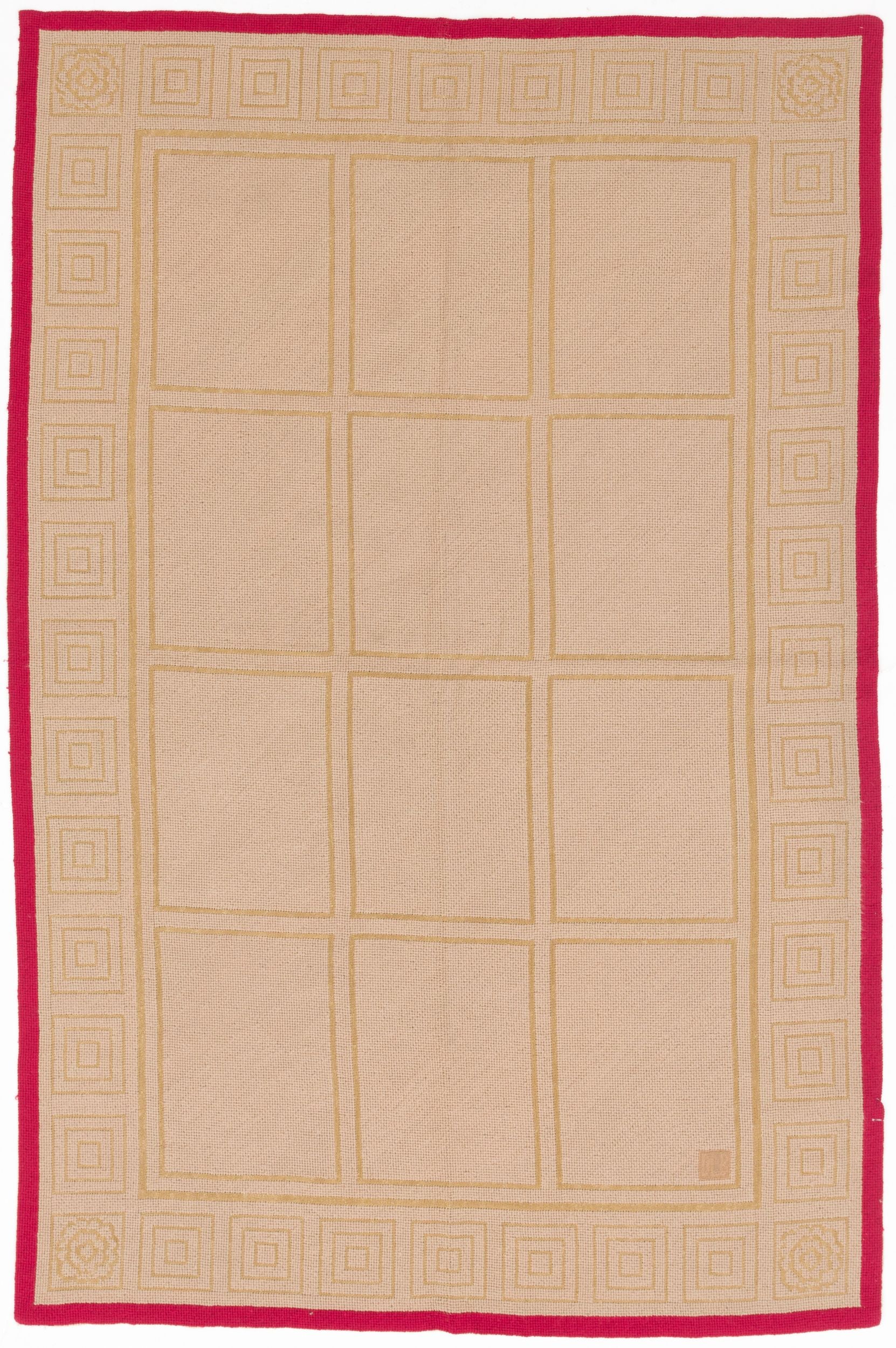 Bawku Tan Rug with Modern Design