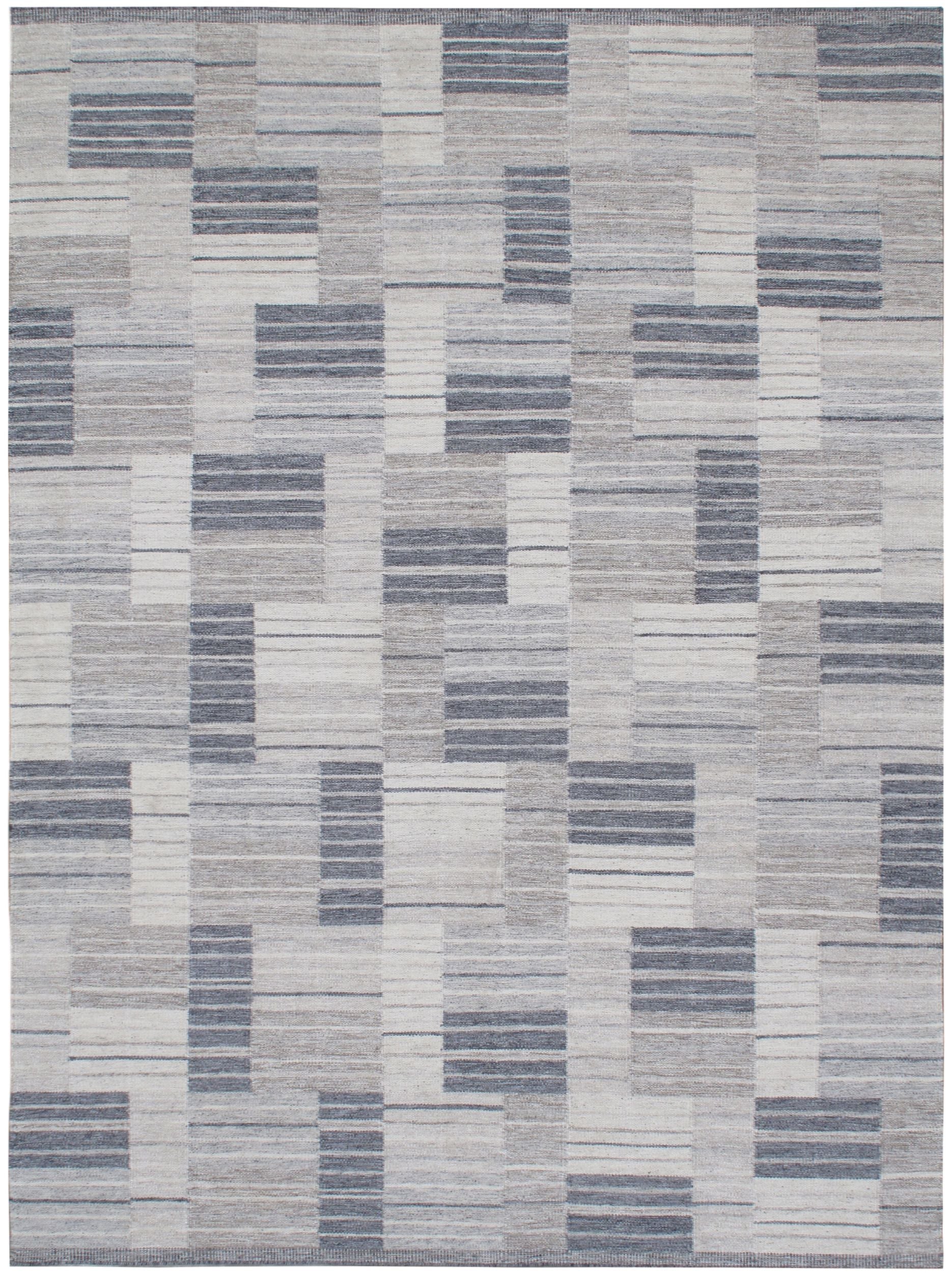 STARK Vesper Bamboo Silk Blend Handmade Rug with Geometric Design