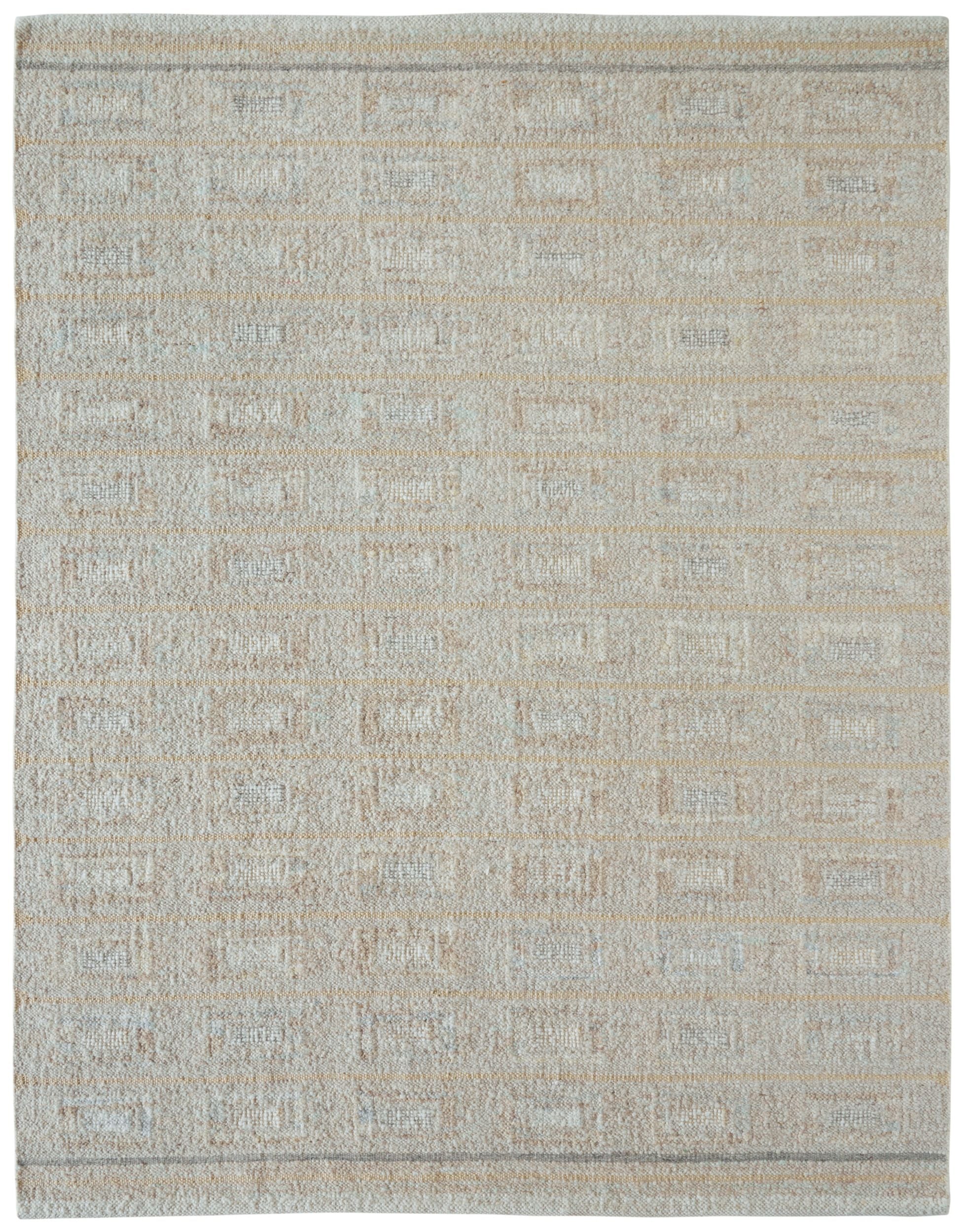 STARK Anzu 100% Wool Flatweave Handmade Geometric Rug