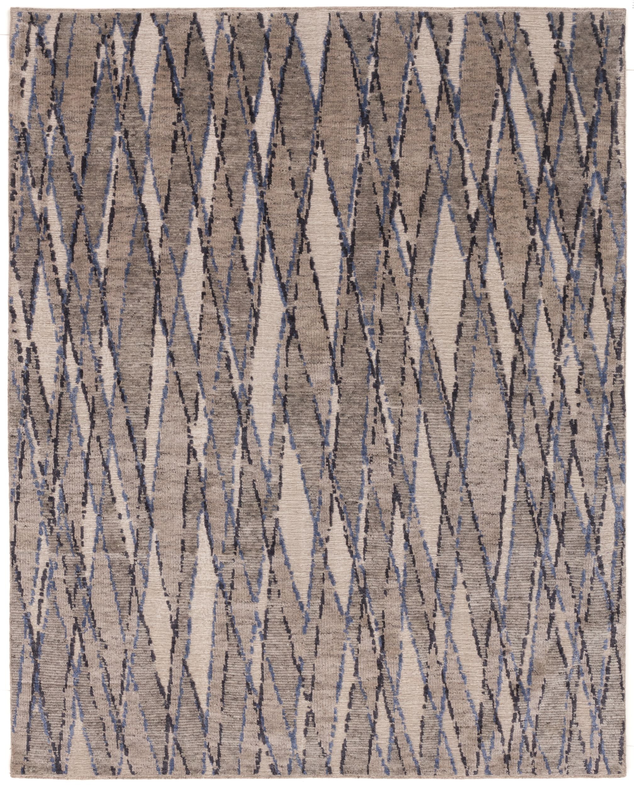 STARK Rokuro 100% Wool Hand-Knotted Geometric Rug