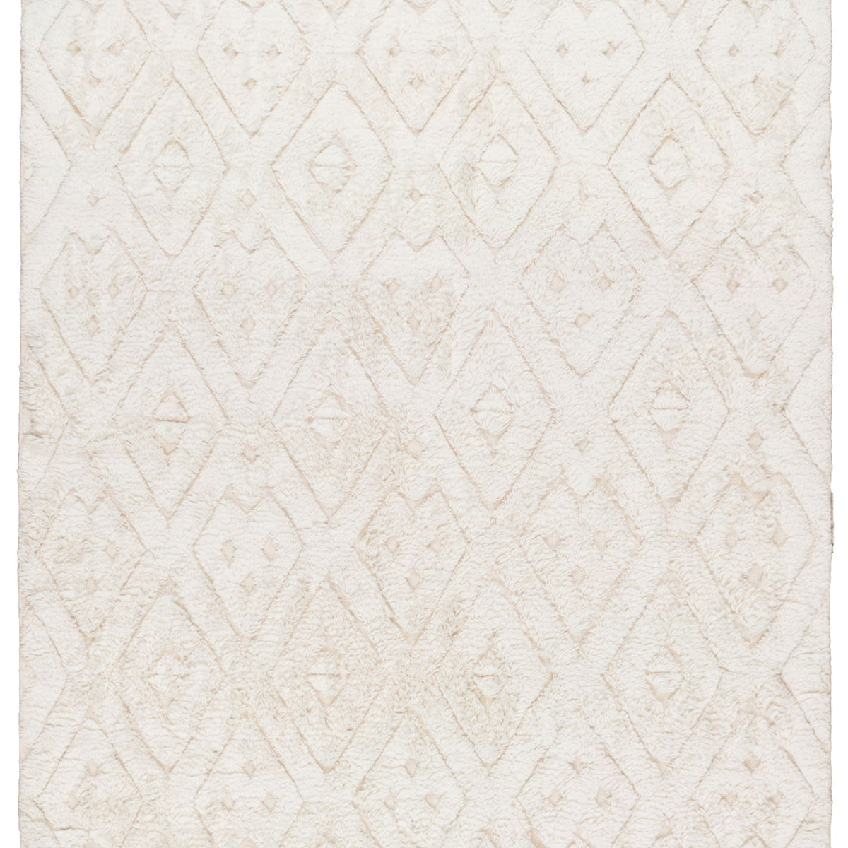 レゲエ HARMONY HOUSE 6枚 Gemi 6x9 Textured Snow White Rug