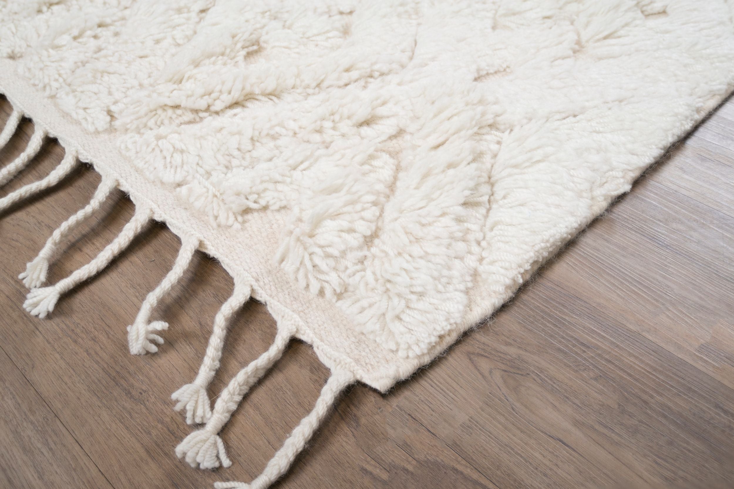 Gemi 6x9 Textured Snow White Rug
