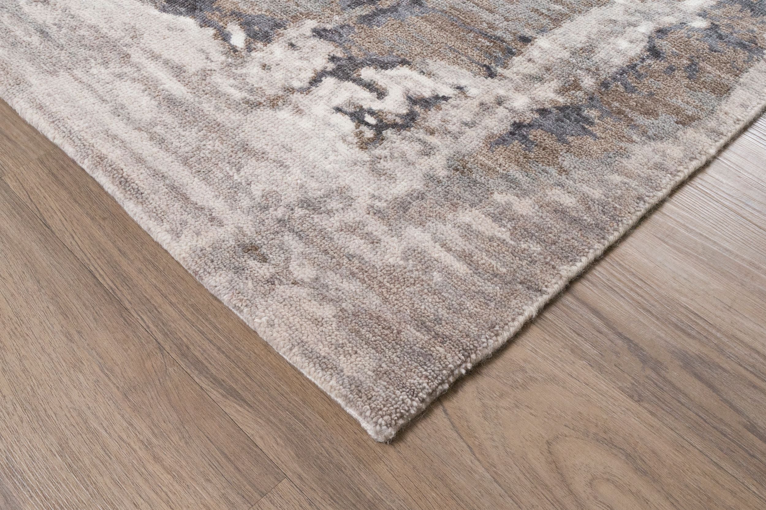 STARK Sari Hand-Knotted Abstract Rug