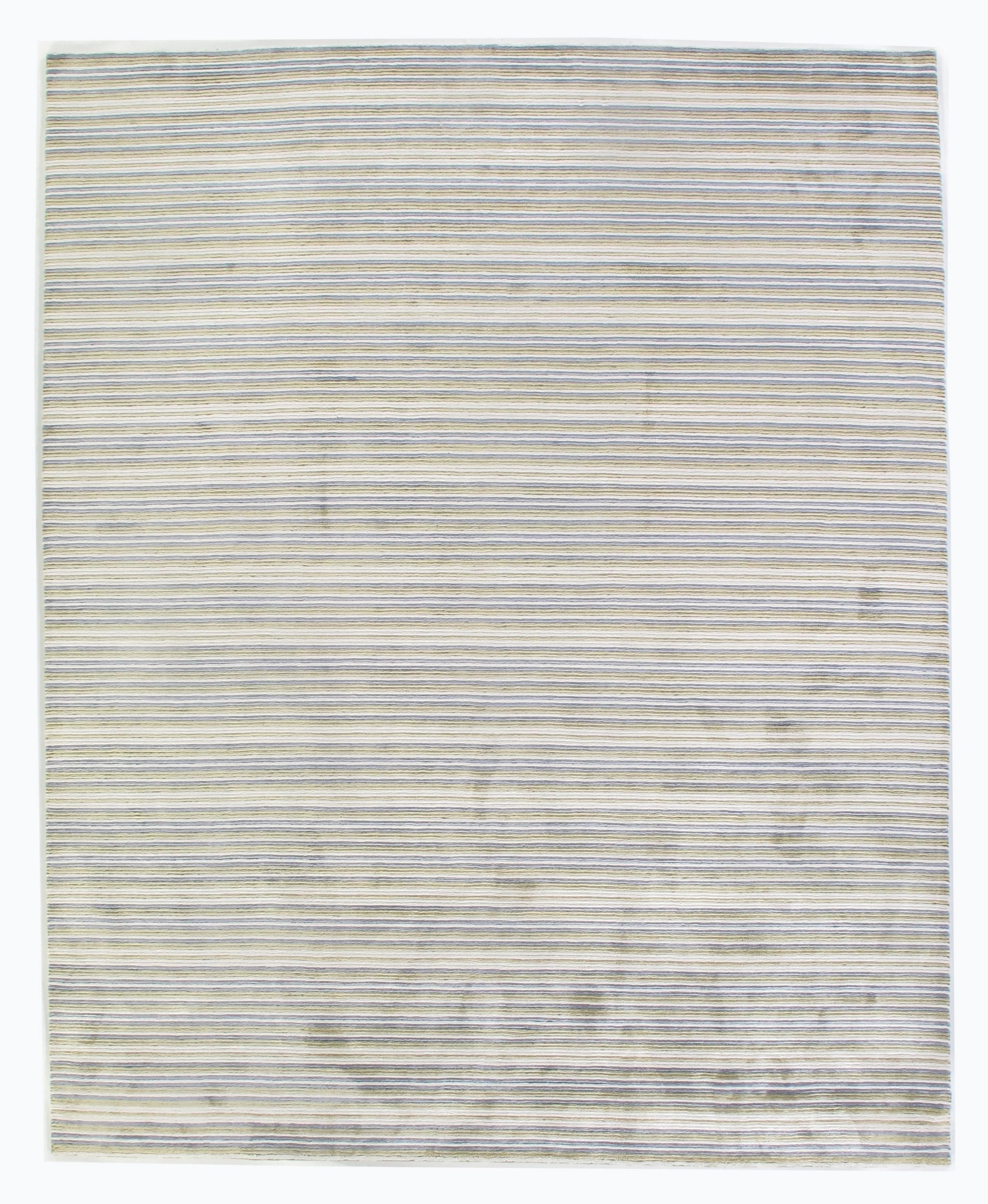 STARK Comstock Park Hand-Knotted Tailored Plaid & Stripes Rug