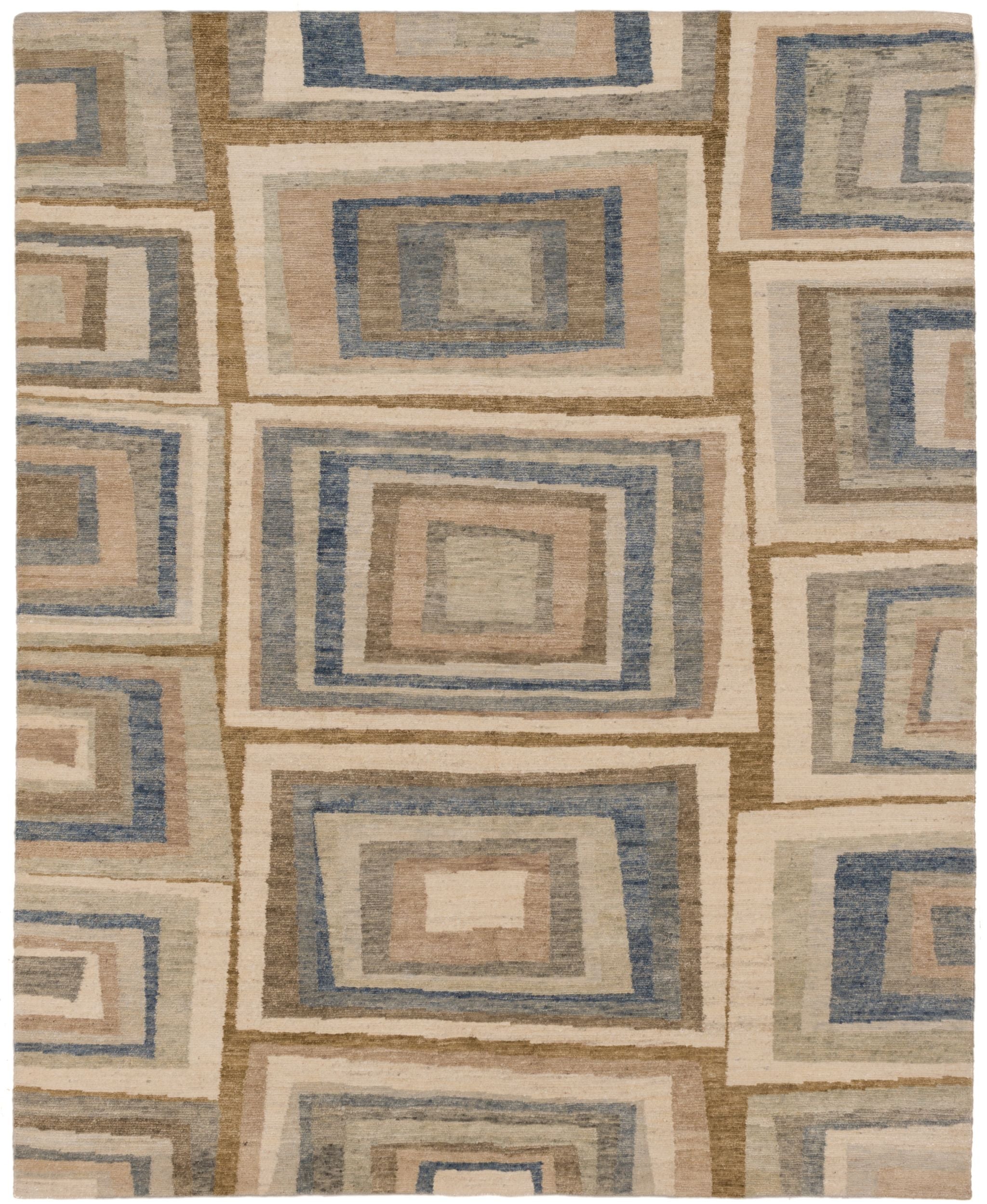 STARK Potter Hand-Knotted Geometric Rug