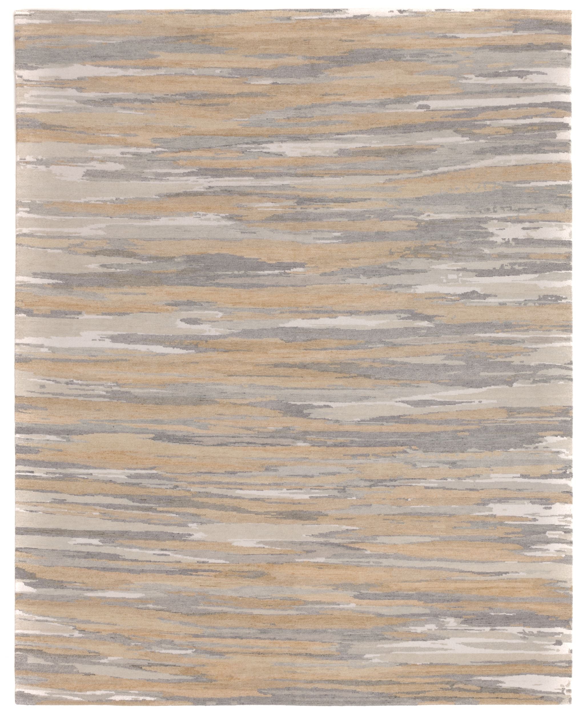 STARK Rosewater 100% Wool Hand-Knotted Abstract Rug