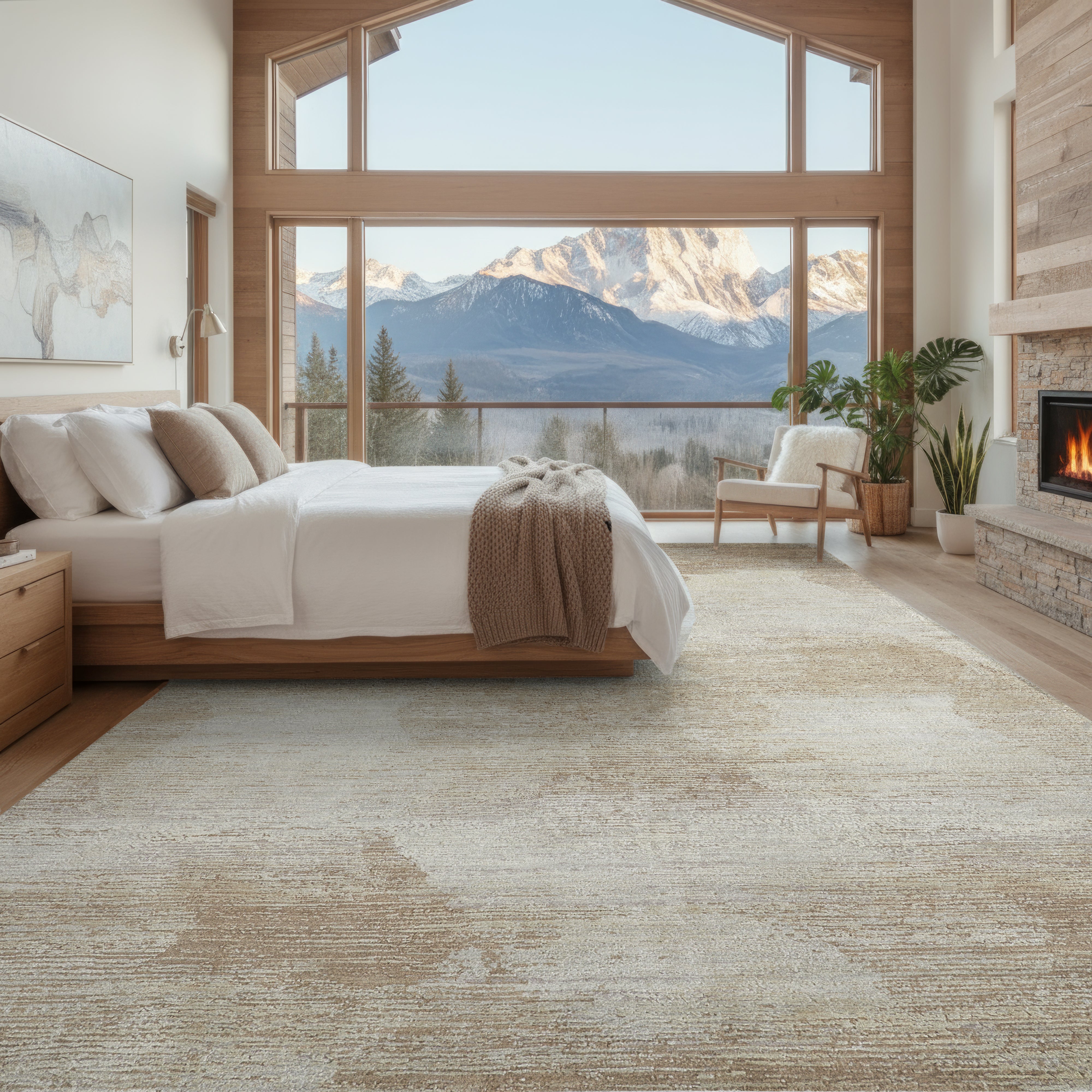 STARK Darrell Hand-Knotted Abstract Rug