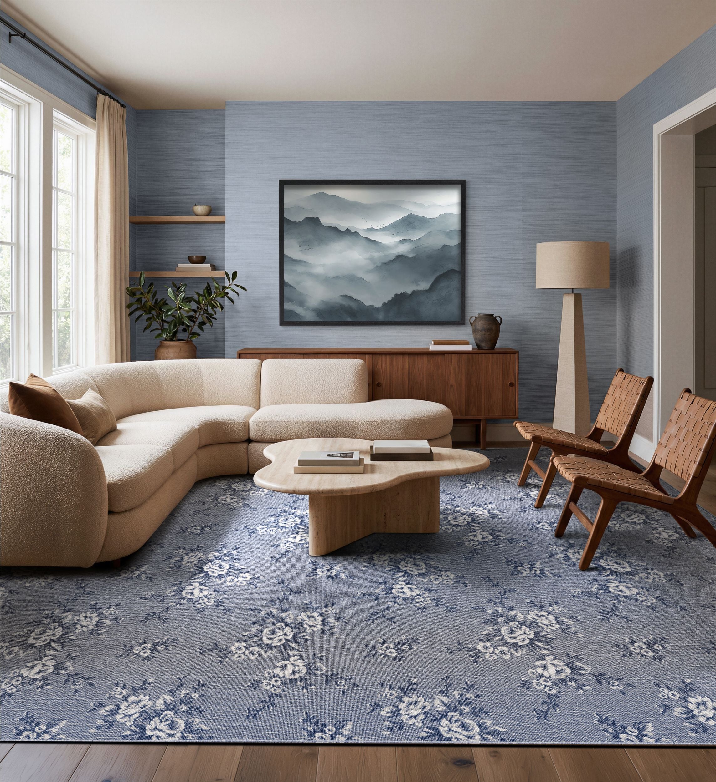 Rosales Medium Pile Wilton Carpet with Floral Pattern Rosales Medium Pile Wilton Carpet with Floral Pattern