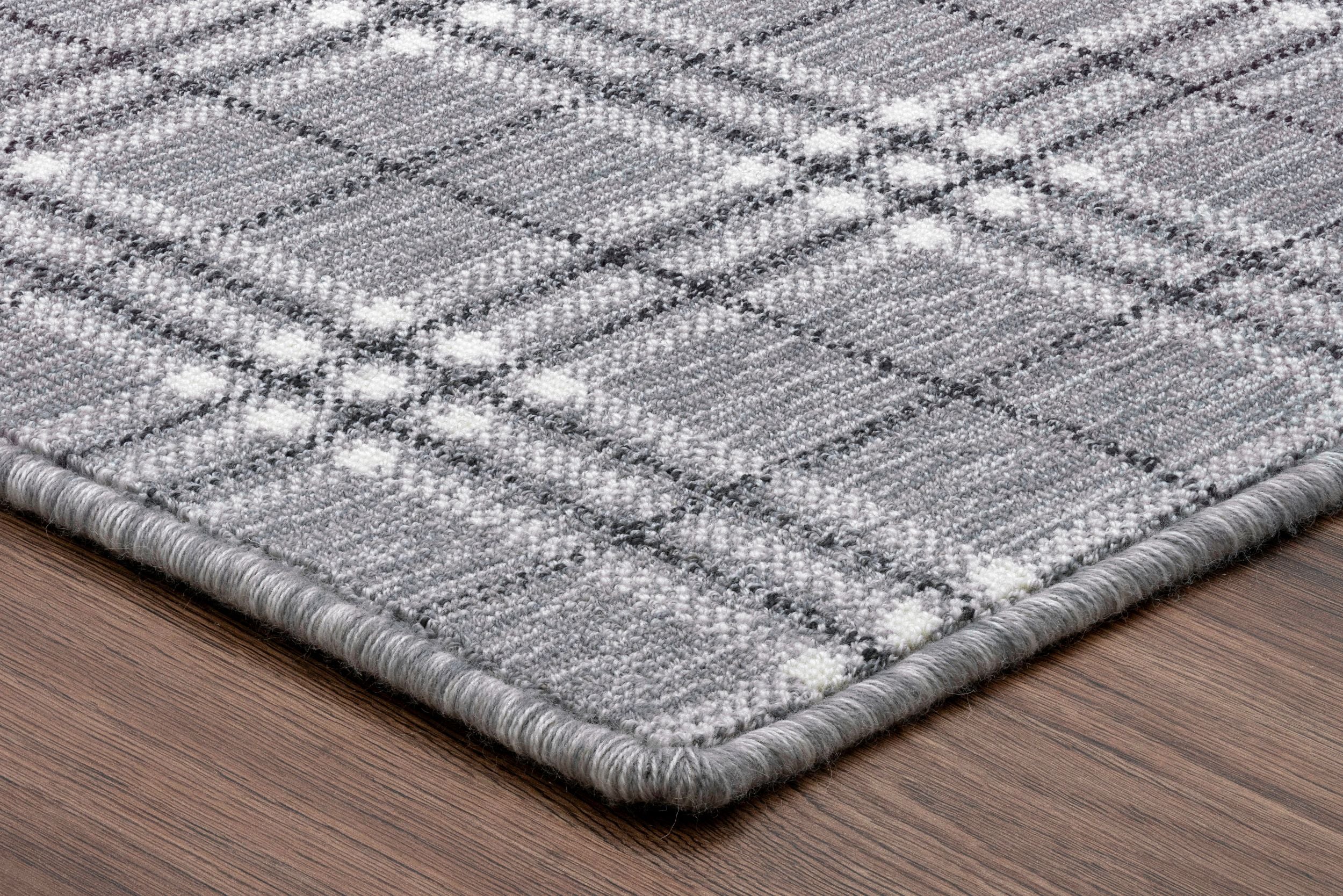 Gridworks Plaid Wool Wilton Carpet